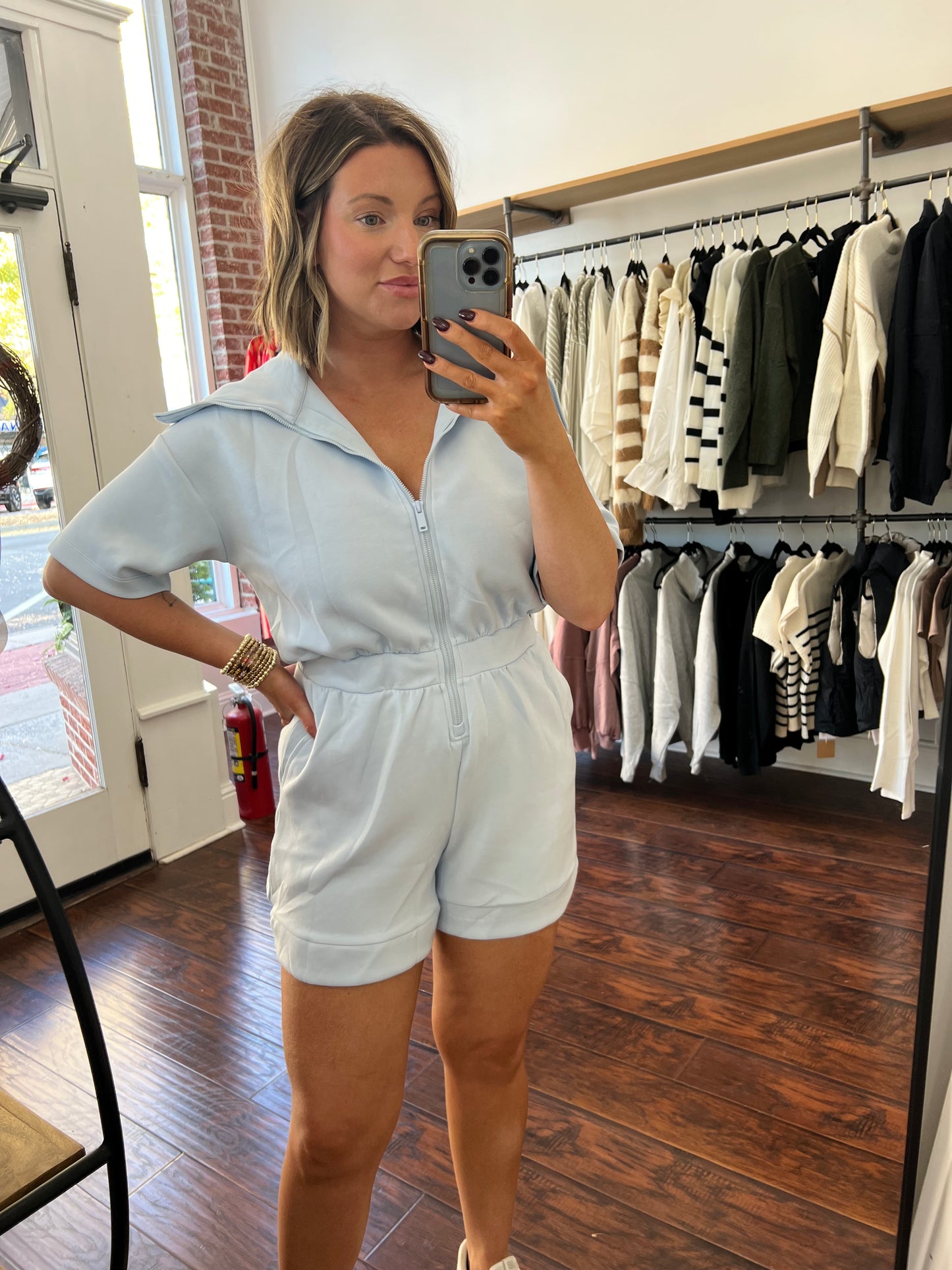 Baby Blue Romper