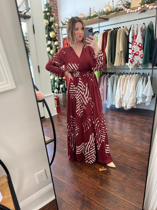 Cranberry Maxi Dress