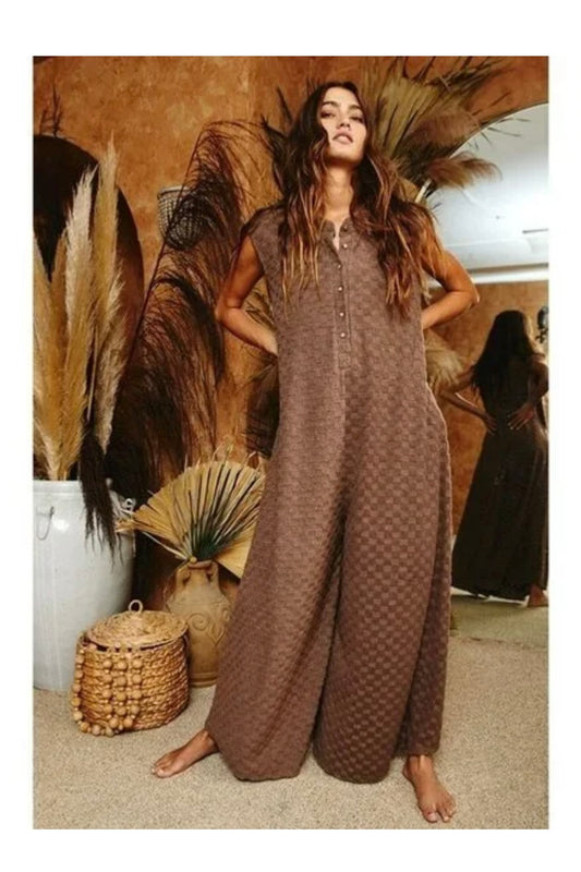 Mocha Woven Jumpsuit