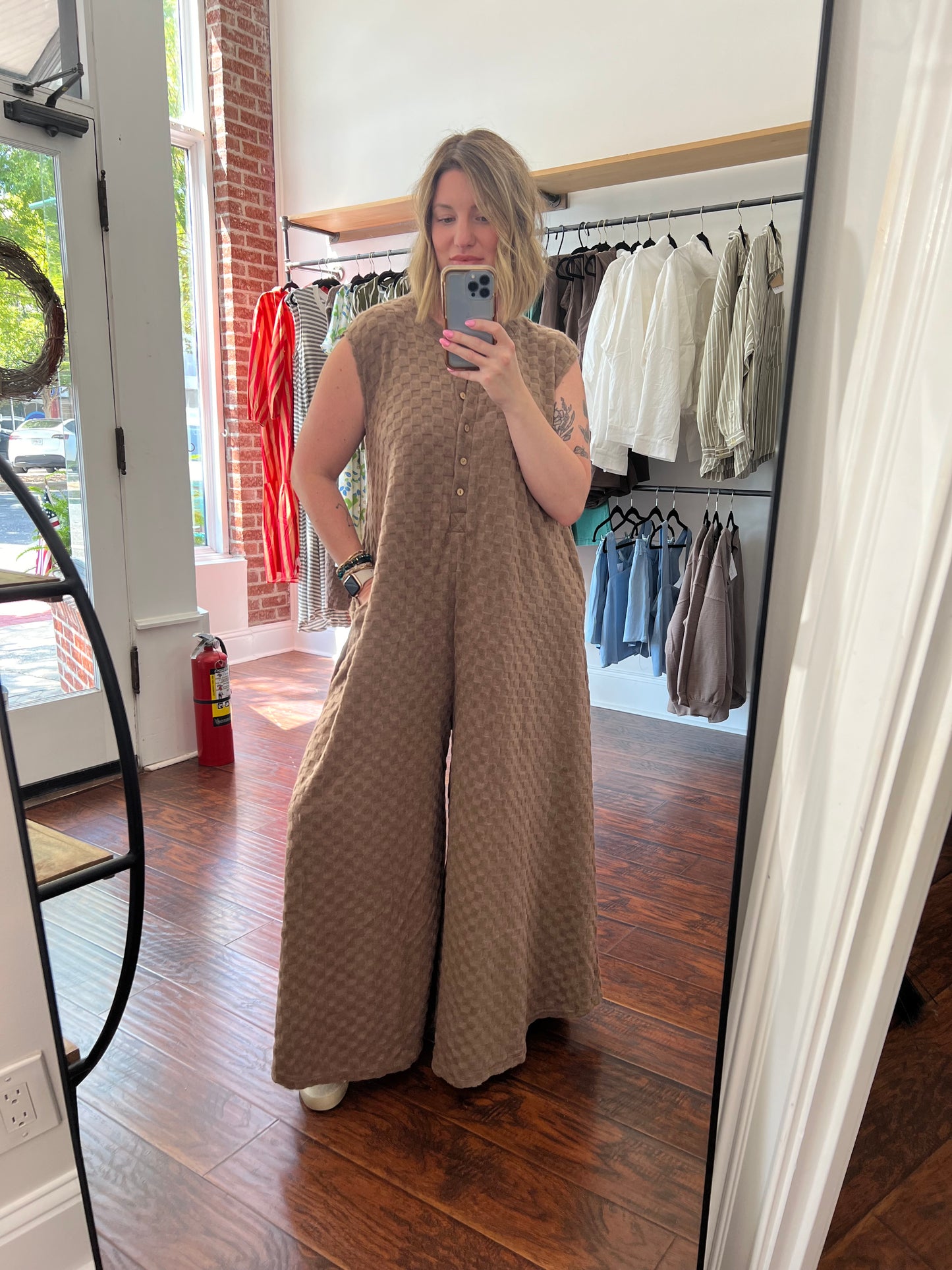 Mocha Woven Jumpsuit